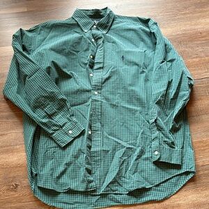 Ralph Lauren Green Checkered Men's Shirt
